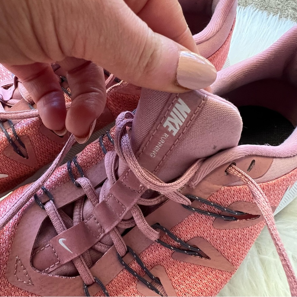 Nike Mauve Pink Lace Up Sneakers - Picture 3 of 5
